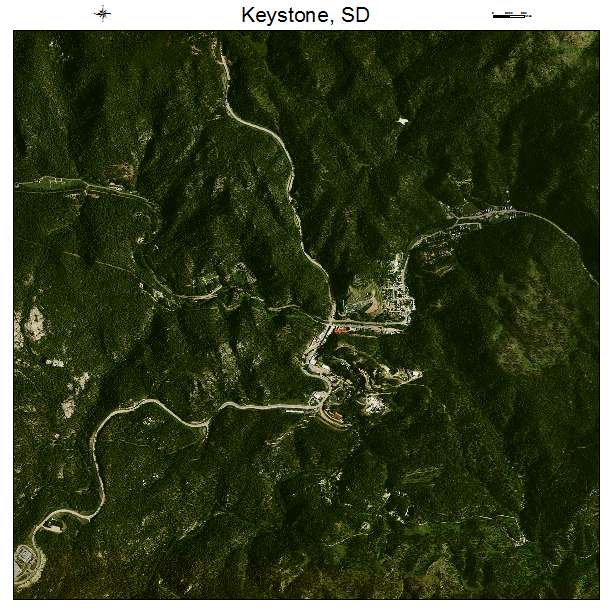 Keystone, SD air photo map