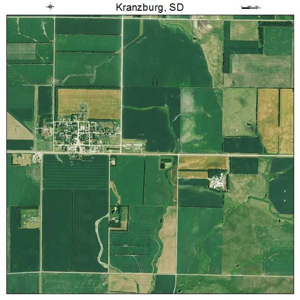 Kranzburg, SD air photo map