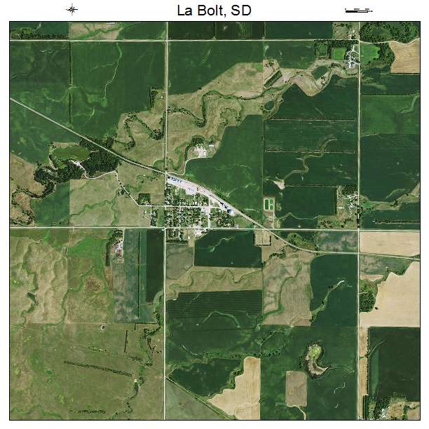 La Bolt, SD air photo map