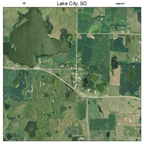 Lake City, SD air photo map