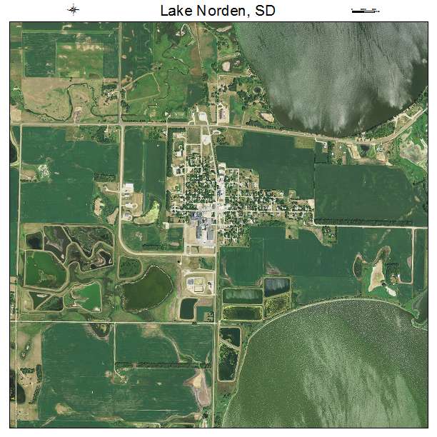 Lake Norden, SD air photo map