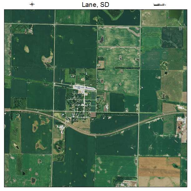 Lane, SD air photo map