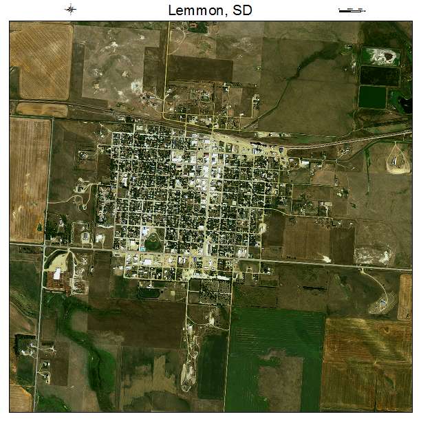 Lemmon, SD air photo map