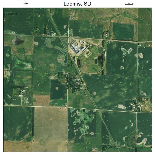 Loomis, SD air photo map
