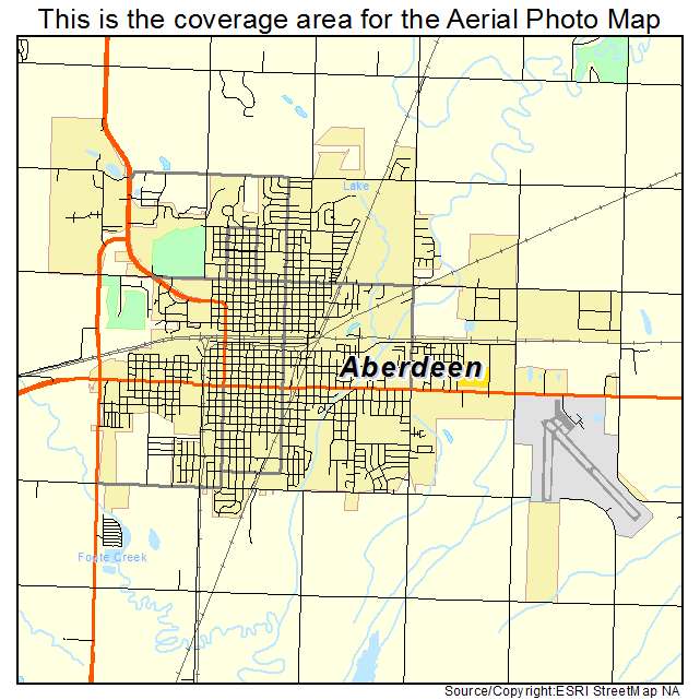 Aberdeen, SD location map 