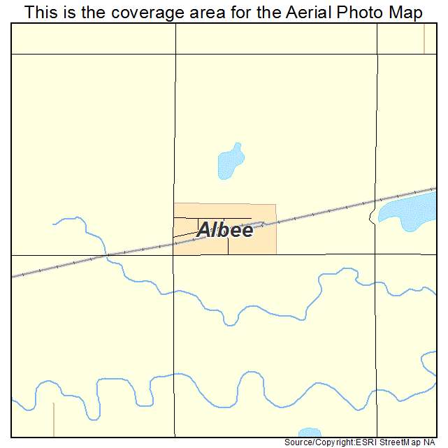 Albee, SD location map 