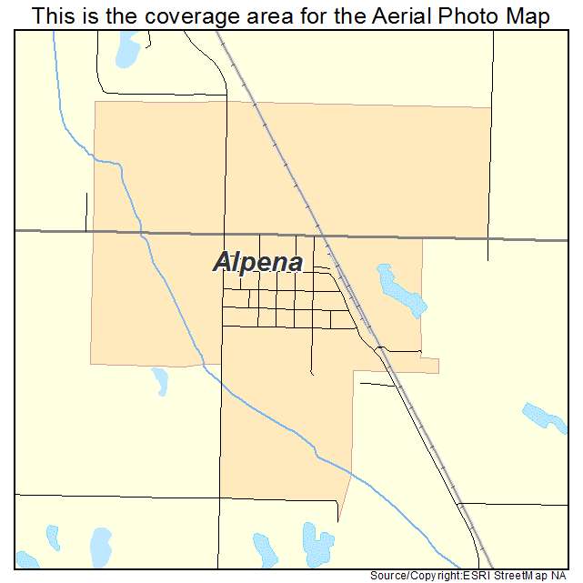 Alpena, SD location map 