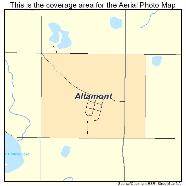 Altamont, SD location map 