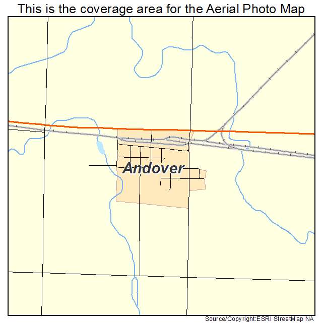 Andover, SD location map 
