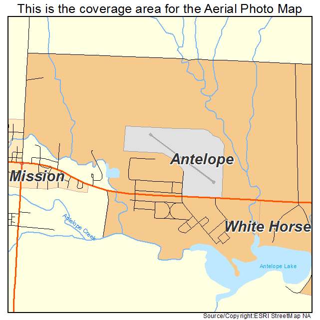 Antelope, SD location map 