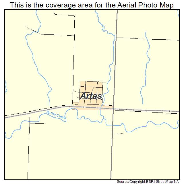 Artas, SD location map 
