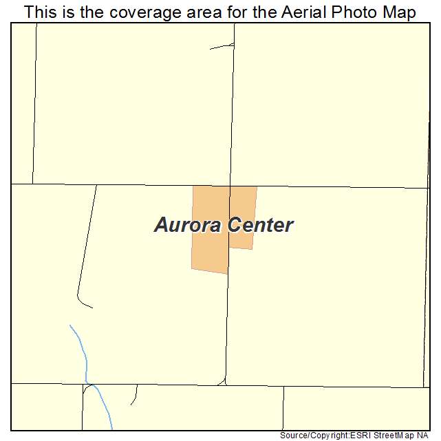 Aurora Center, SD location map 