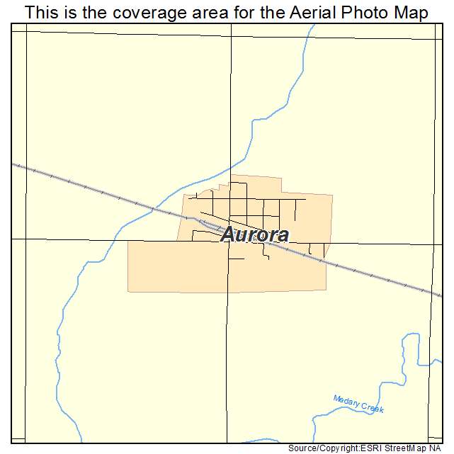 Aurora, SD location map 