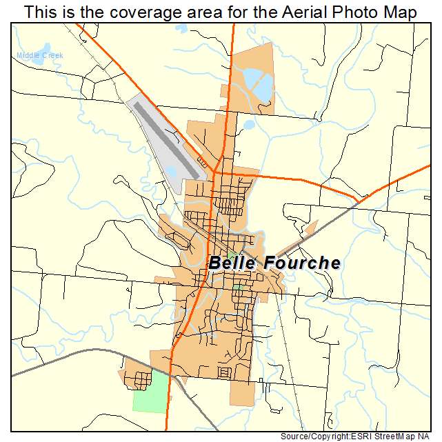 Belle Fourche, SD location map 