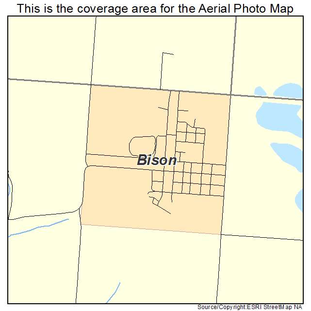 Bison, SD location map 