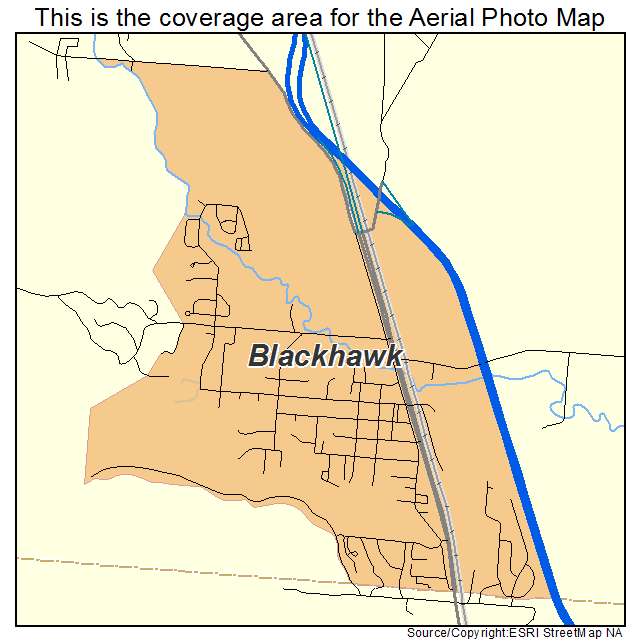 Blackhawk, SD location map 