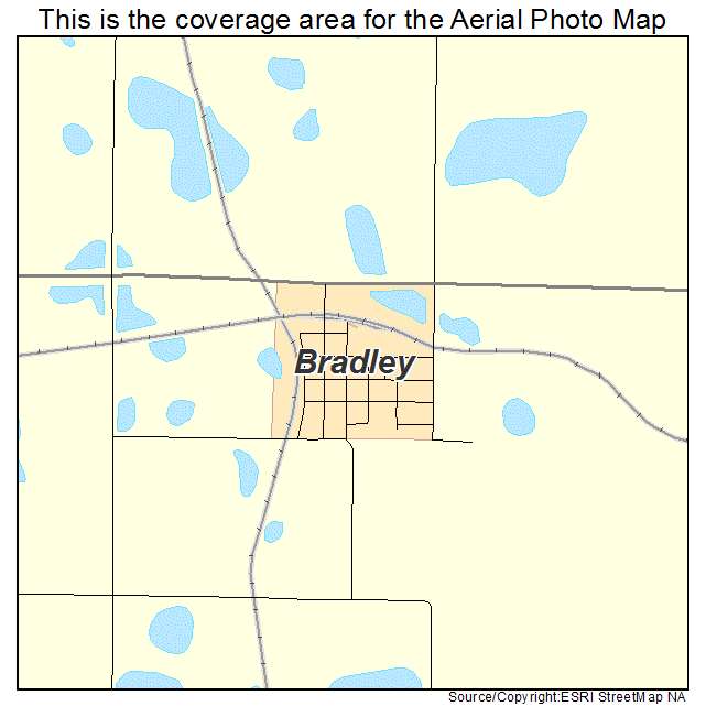 Bradley, SD location map 