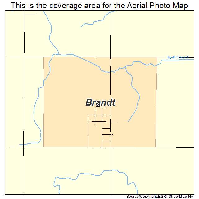 Brandt, SD location map 