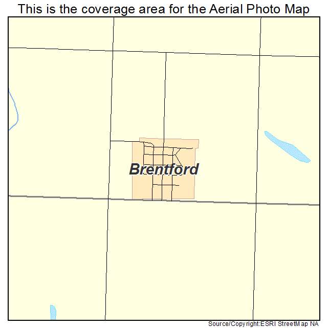 Brentford, SD location map 