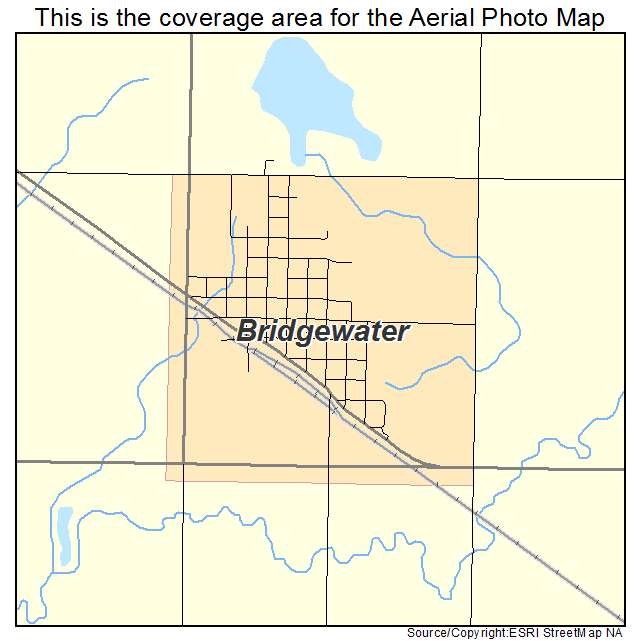 Bridgewater, SD location map 