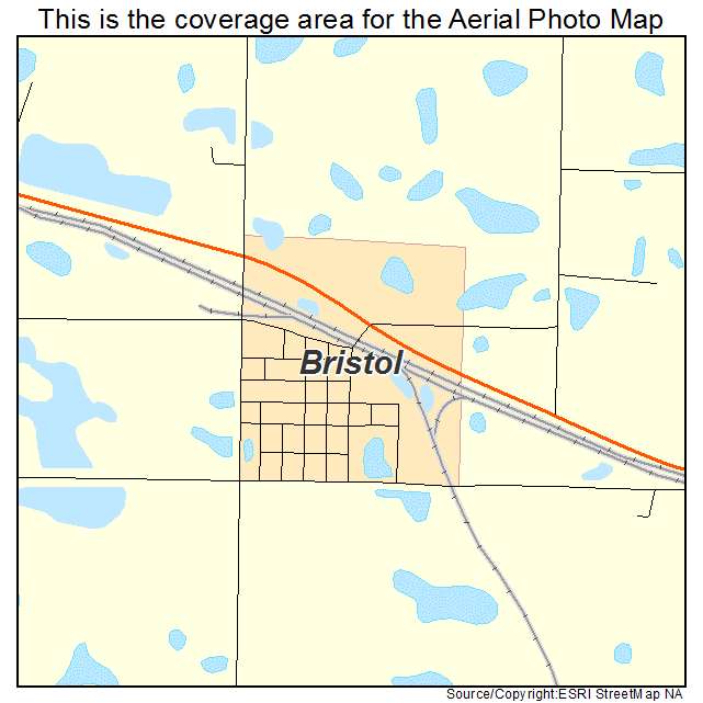 Bristol, SD location map 