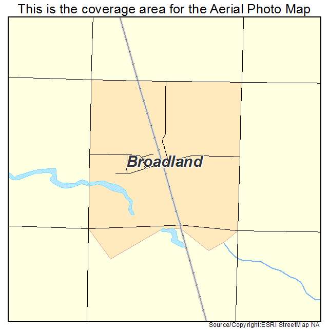 Broadland, SD location map 