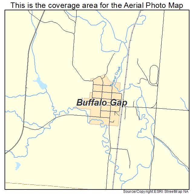 Buffalo Gap, SD location map 