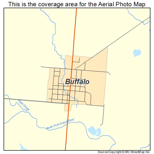 Buffalo, SD location map 