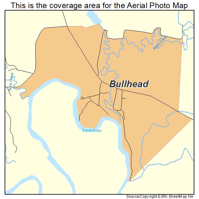 Bullhead, SD location map 