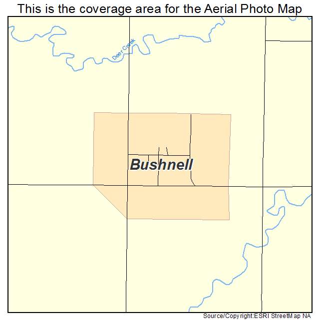 Bushnell, SD location map 