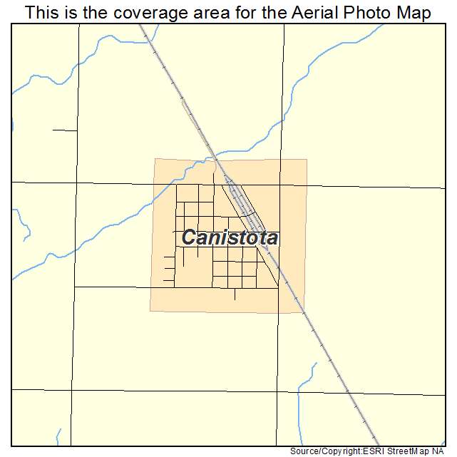 Canistota, SD location map 