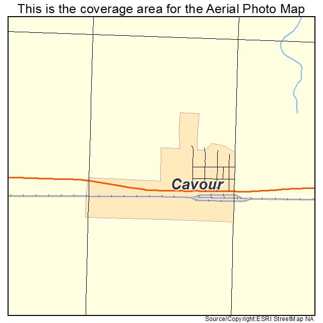Cavour, SD location map 