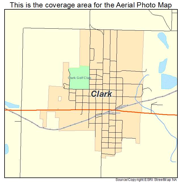 Clark, SD location map 
