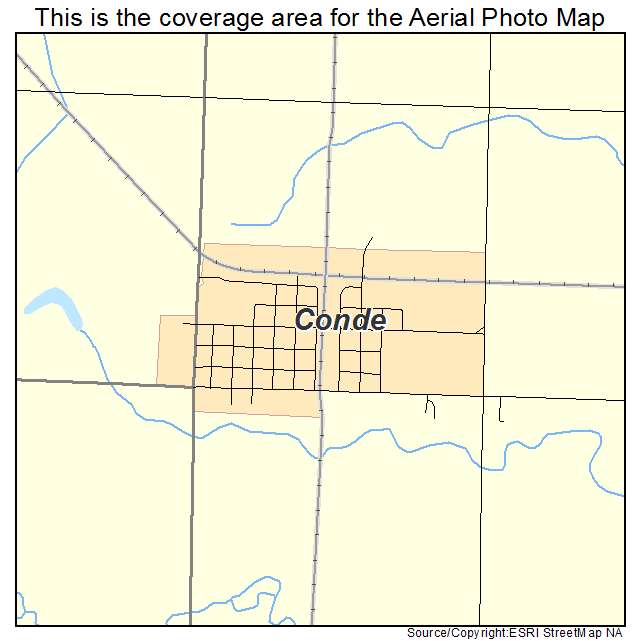 Conde, SD location map 