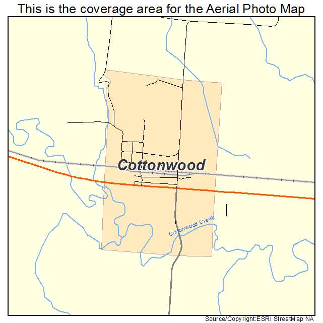 Cottonwood, SD location map 