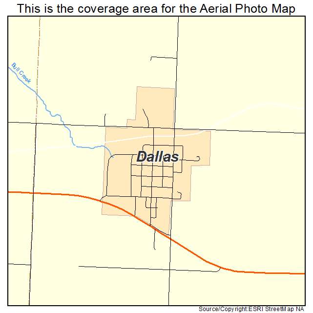 Dallas, SD location map 