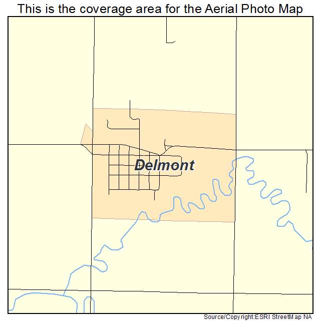 Delmont, SD location map 