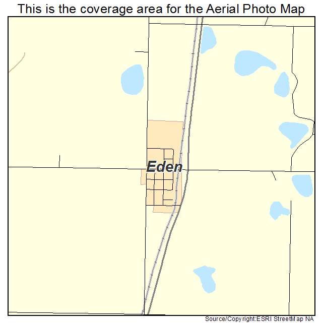 Eden, SD location map 