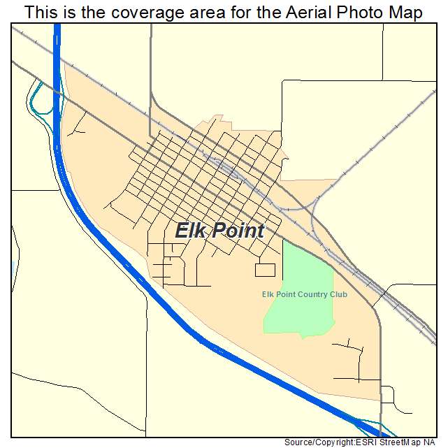 Elk Point, SD location map 