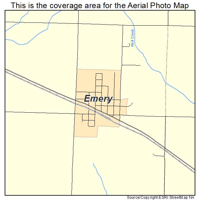 Emery, SD location map 