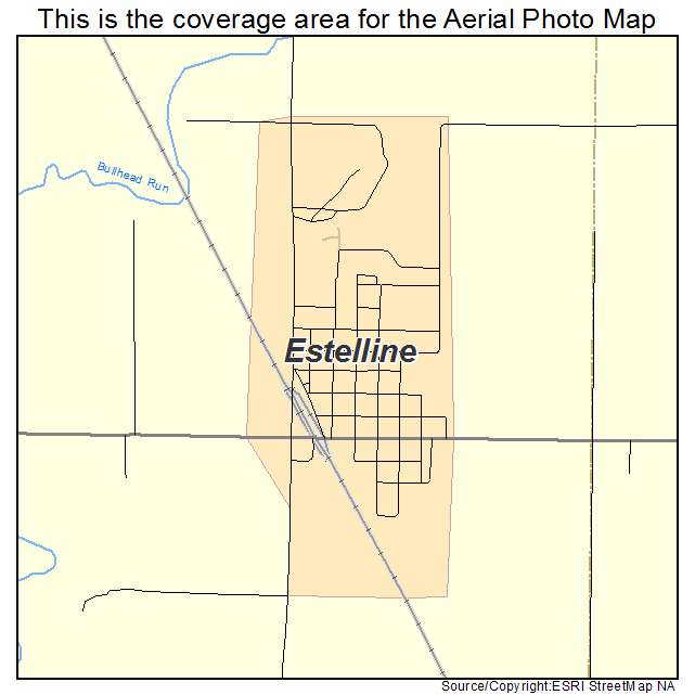 Estelline, SD location map 