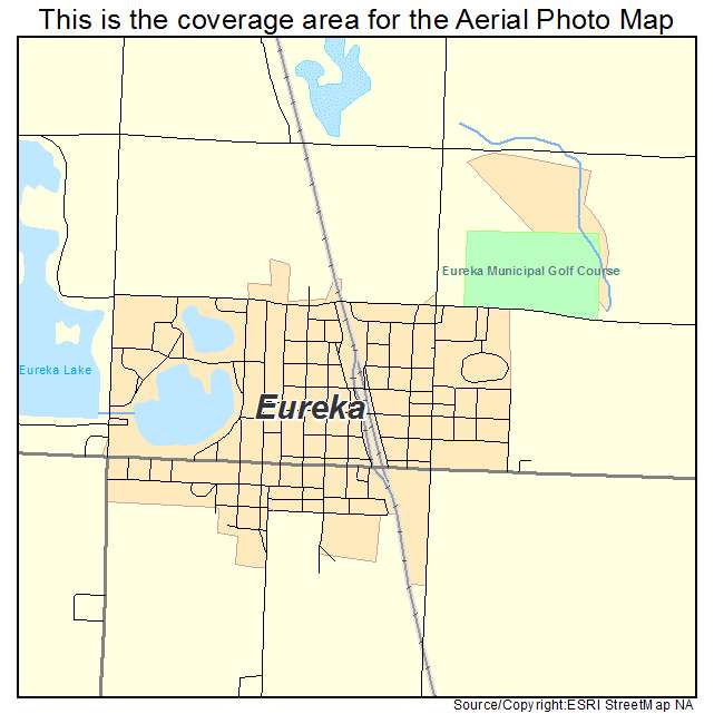 Eureka, SD location map 