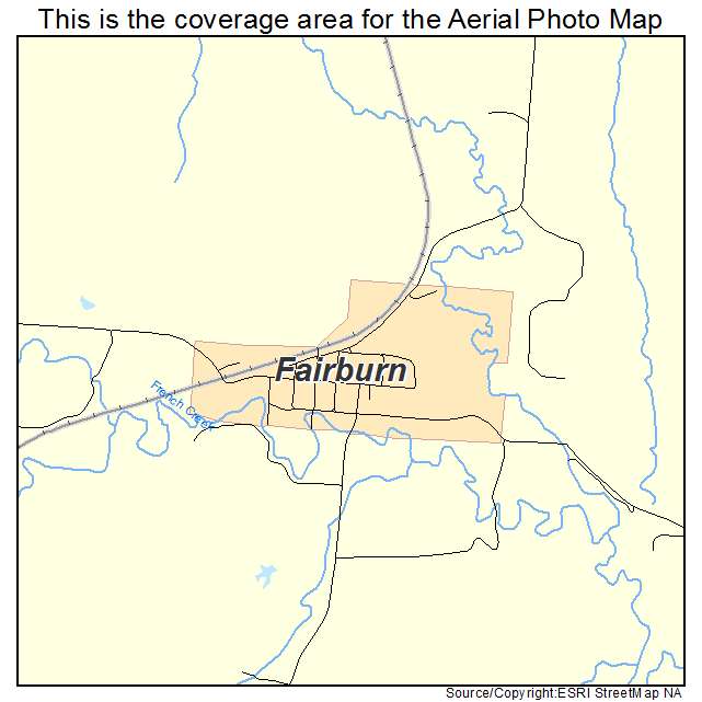 Fairburn, SD location map 