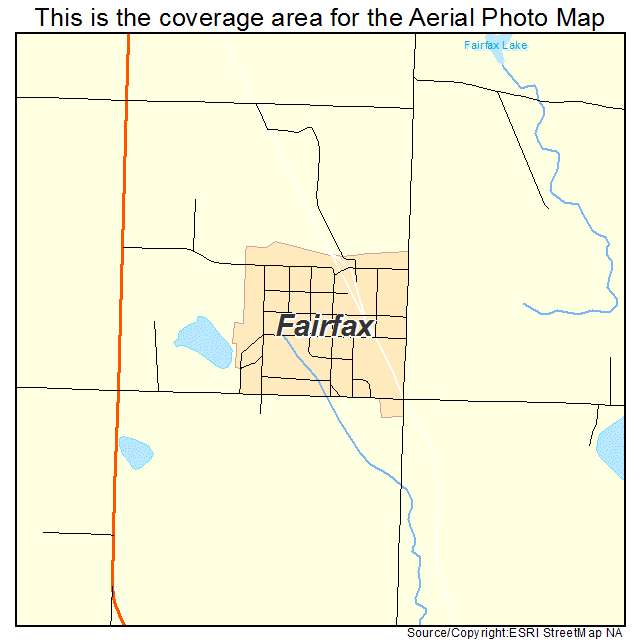 Fairfax, SD location map 