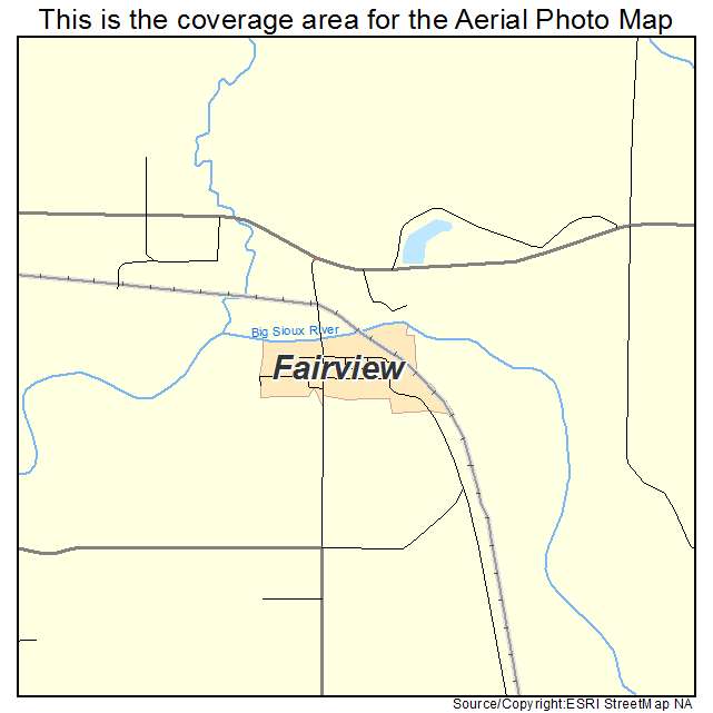 Fairview, SD location map 