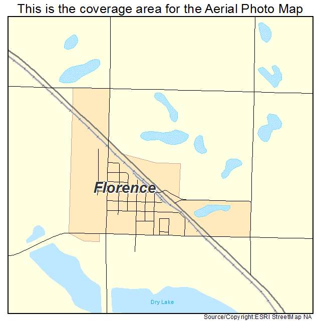 Florence, SD location map 