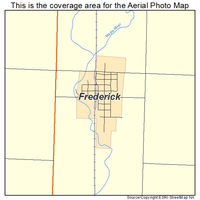 Frederick, SD location map 