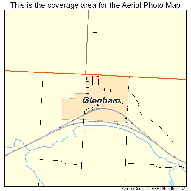 Glenham, SD location map 