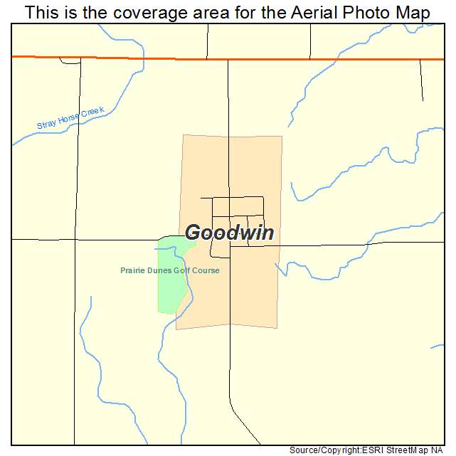 Goodwin, SD location map 