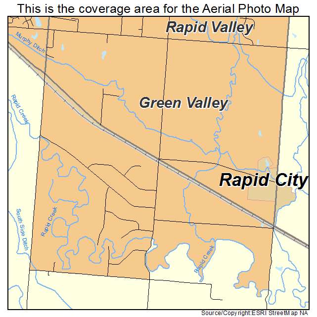 Green Valley, SD location map 